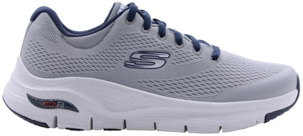 Skechers Arch Fit Sneakers Heren grijs - wit - zwart - 45