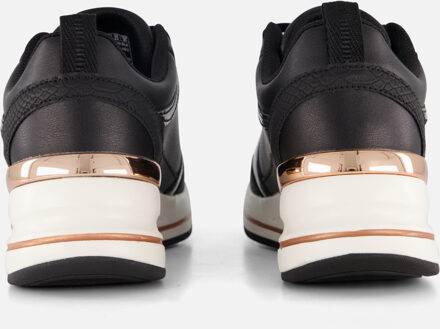 Skechers Billion 2 Fine Shine Wedge Sneakers zwart - 36,37,39