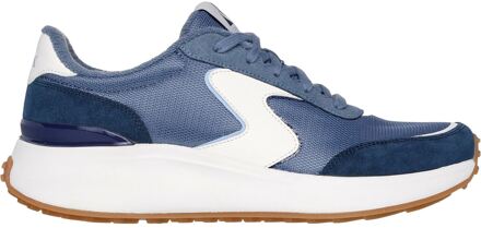 Skechers BLVD Retro Runner Leren Damestrainers Navy - EU 38 / UK 5