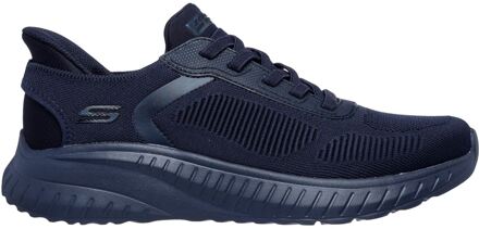 Skechers BOBS Sport Squad Chaos Solid Stap Textiel Heren Donkerblauwe Sneakers Navy