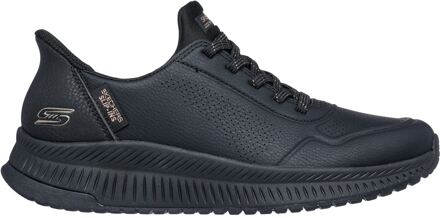 Skechers BOBS Squad 4 Sleutel Look Dames Zwarte Sneakers - maat EU 42 / UK 8