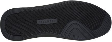 Skechers Court Break Suit Sneakers voor Heren Zwarte Sportschoenen - EU 40.5 / UK 7