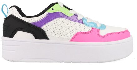 Skechers Court High - Classic Crush 310191L/WBMT Wit / Mulitcolor maat