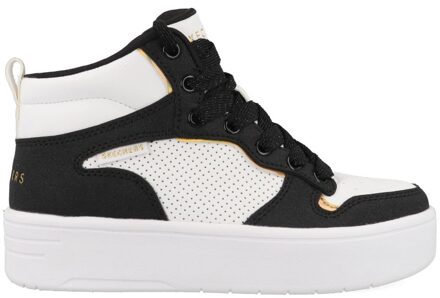 Skechers Court High - Shine Kicks 310192L/WBK Wit / Roze maat