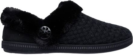 Skechers Cozy Campfire Frosty Promise Polyester Dames Zwarte Slippers - EU 39/ UK 6