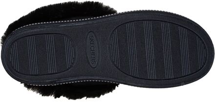 Skechers Cozy Campfire Winter Nights Polyester Dames Zwarte Slippers