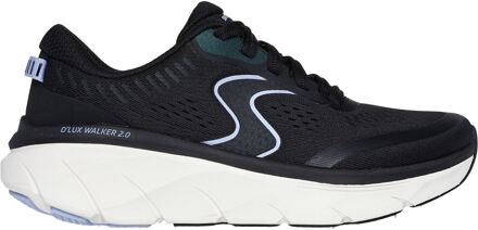 Skechers D'Lux Walker 2.0 Active Pace Textile Dames Zwart/Lavendel Trainers
