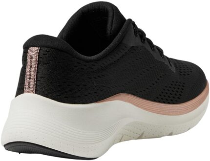 Skechers Dames/Dames 2.0 The Distance Glow Arch Fit Schoenen (Zwart/Rose goud)