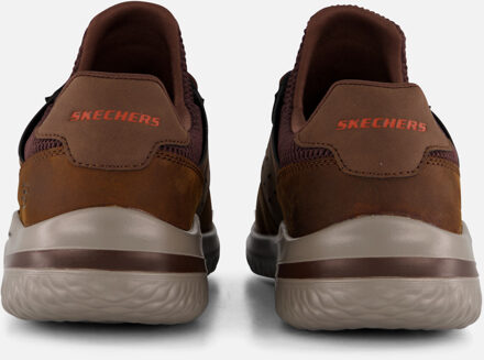 Skechers Delson 3.0 Ezra Instappers bruin Leer - 41,42,44,45
