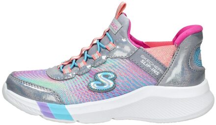 Skechers Dreamy Lites - Colorful Prism Sneakers Meisjes grijs - roze - blauw - oranje - 33