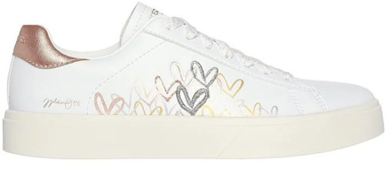 Skechers Eden LX - Gleaming Hearts Sneakers Dames wit - goud - zilver - 36