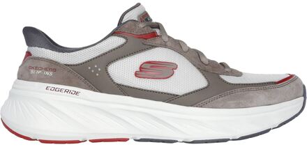 Skechers Edgeride Erlon Leren Heren Sneakers Bruin/multi - EU 39/ UK 6
