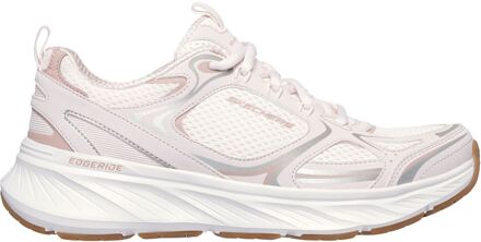Skechers Edgeride Silver Eclipse Synthetic Damestrainers - maat EU 39/ UK 6 Roze