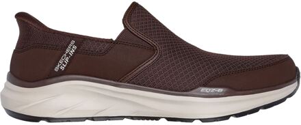 Skechers Equalizer 6.0 Textiel Heren Bruine Sneakers - EU 40.5 / UK 7