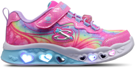Skechers Flutter Heart Lights Peuterschoenen - Roze - Maat 35 - Plastic Pink