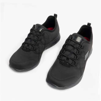 Skechers GHENTER SRELT SR Dames Jersey Brei Sneakers Zwart - maat EU 40.5 / UK 7