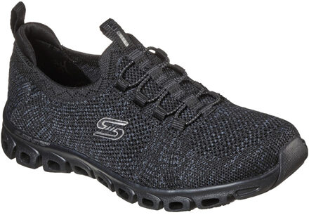 Skechers Glide Step Textiel Dames Zwarte Sneakers - EU 40.5 / UK 7
