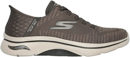 Skechers Go Walk Arch Fit 2.0 - Grand Select Slip-Ins Sneakers Heren bruin - 43