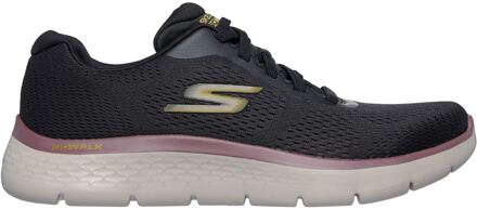 Skechers GO WALK Flex Textiel Heren Zwart/Multi Sportschoenen - maat