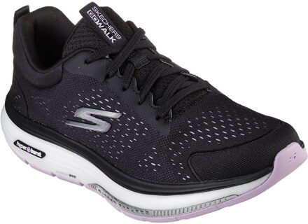 Skechers Go Walk Workout Walker Outpace Polyester Dames Zwarte/Lavendel Sneakers Zwart en roségoud - EU 37 / UK 4