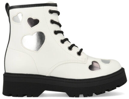 Skechers Gravlen hi metallic heart 3409l/wht Wit - 32