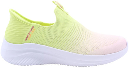 Skechers Hands Free Slip-ins Ultra Flex Sneakers Geel - 40,39,36