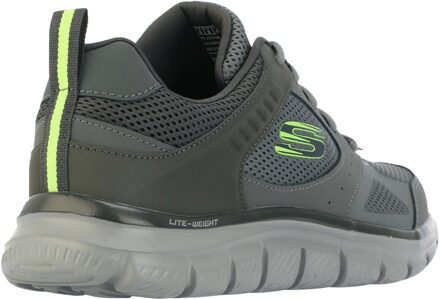 Skechers Heren Track Syntac Gecoat Leren Trainers (Houtskool) - EU 40.5 / UK 7