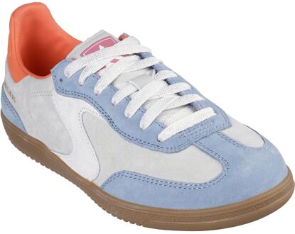 Skechers Hotshot For The Win Leren Dames Sneakers Lichtblauw/multi