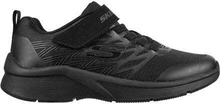 Skechers Jongens Microspec Texlor Lichtgewicht Sneakers Zwart