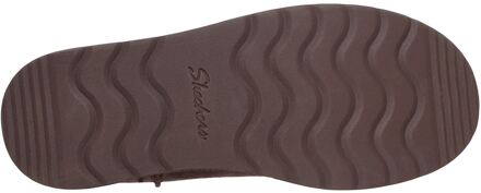 Skechers Keep Cozy Leren Dames Chocolade Winter Enkellaarsjes Chocoladebruin - EU 39/ UK 6