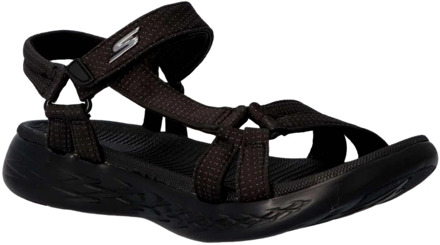 Skechers On-The-Go 600 - Brilliancy Sandalen Dames - Charcoal - Maat  41