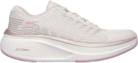 Skechers Performance GO RUN Elevate 2.0 Textiel Dames Natuur/Roze Trainers - maat EU 42 / UK 8 Naturel