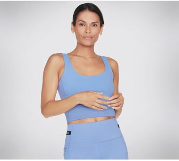 Skechers Performance Goflex Joy Longline BH Nylon Dames Blauwe Sport-BH