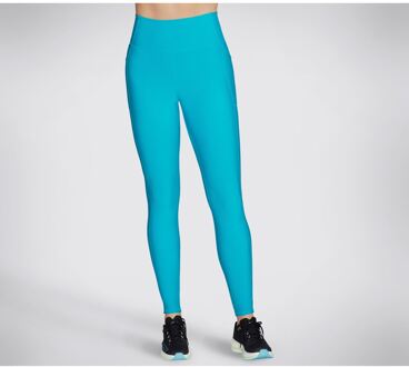 Skechers Performance GOFLEX Rib Nylon Dames Blauwe Sportleggings