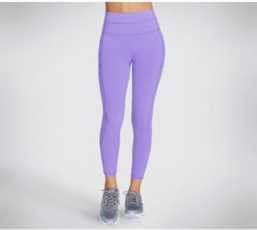 Skechers Performance GOWALK Draag Hoog-Waisted 7/8 Nylon Dames Roze Sportleggings