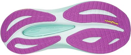 Skechers Performance Max Cushioning Propulsion Textiel Dames Zwarte/Paarse Sneakers