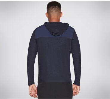 Skechers Performance Skech-Knits Ultra Go Lite Vol Polyester Heren Blauwe Hoodie Navy