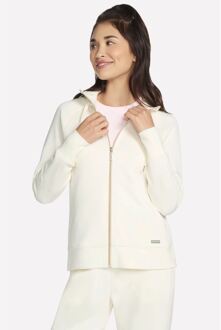 Skechers Performance Skechluxe Elevate Hoodie Dames Off White Jacket Wit
