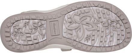 Skechers Reggae Slim Stretch Flex Textiel Dames Sandalen Taupe