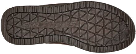 Skechers Relaxed Fit: Murette Garvanza Heren Muilen Van Microvezel In Chocoladebruin
