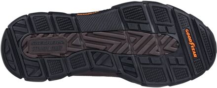 Skechers Respected Boswell Synthetische Heren Wandelschoenen Rood/bruin