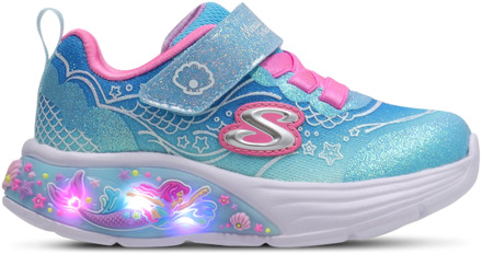 Skechers S-lights Lil Mermaid Babyschoenen - Roze - Maat 23 - Plastic Pink