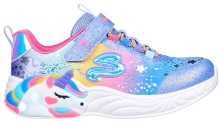 Skechers S Lights-Unicorn Dreams 302311L/BLMT Blauw maat