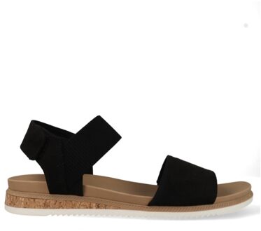 Skechers Sandalen BOBS Desert Kiss Low - Top Look 114710/BLK Zwart maat