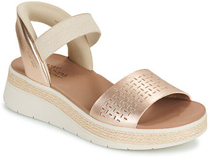 Skechers Sandalen met sleehak Skechers BOBS SUN RAY STEP ASIDE" Goud - 37,38,39,40
