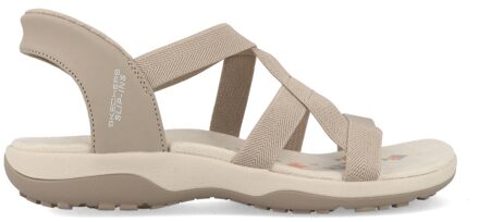Skechers Sandalen Slip-ins: Reggae Slim - Stretch Flex 163460/TPE Taupe Grijs maat