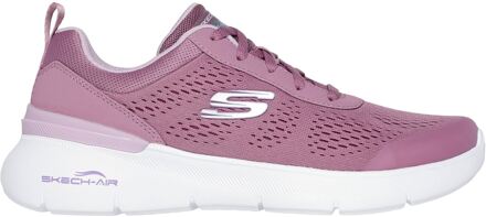 Skechers Skech-Air Dynamight 2.0 New Heights Textiel Dames Mauve Sneakers - maat EU 39/ UK 6 Stoffig Roze