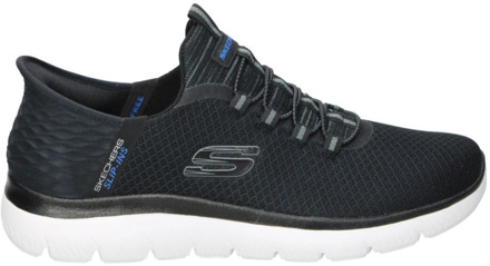 Skechers slip-in summits hardloopschoenen zwart/wit heren heren - 40