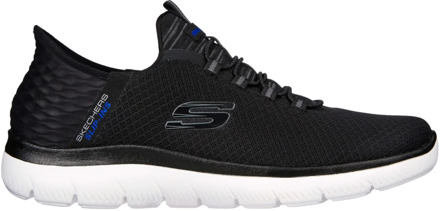 Skechers slip-in summits hardloopschoenen zwart/wit heren heren - 46