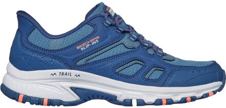 Skechers Slip-ins Hillcrest Kamalino Synthetische Wandelschoenen Voor Dames In Marineblauw/Koraal Navy